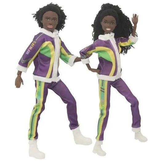  Kawaii Items Fashion Black Dolls Lover Couple  Kids Toys Sports Suits Accessories -  ToylandEU™