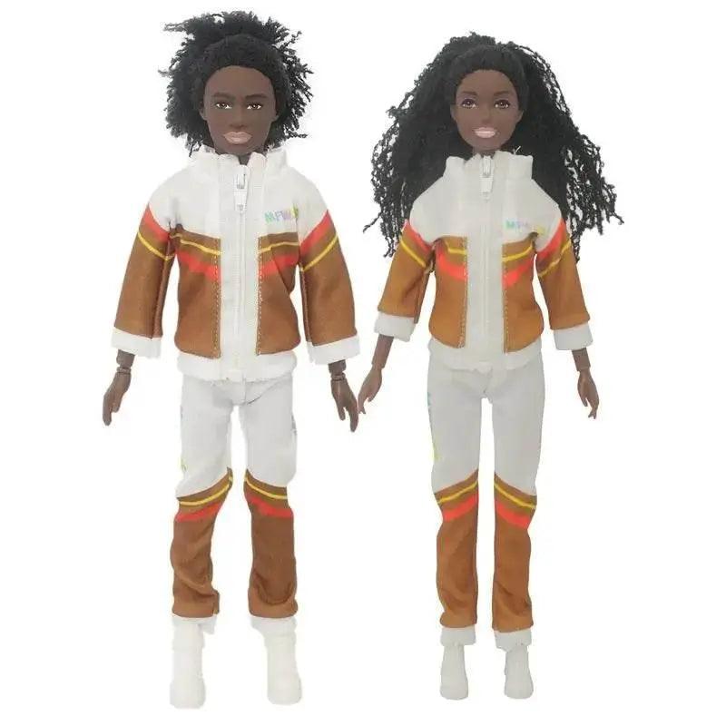  Kawaii Items Fashion Black Dolls Lover Couple  Kids Toys Sports Suits Accessories -  ToylandEU™