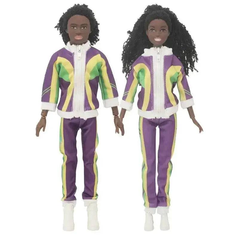  Kawaii Items Fashion Black Dolls Lover Couple  Kids Toys Sports Suits Accessories -  ToylandEU™
