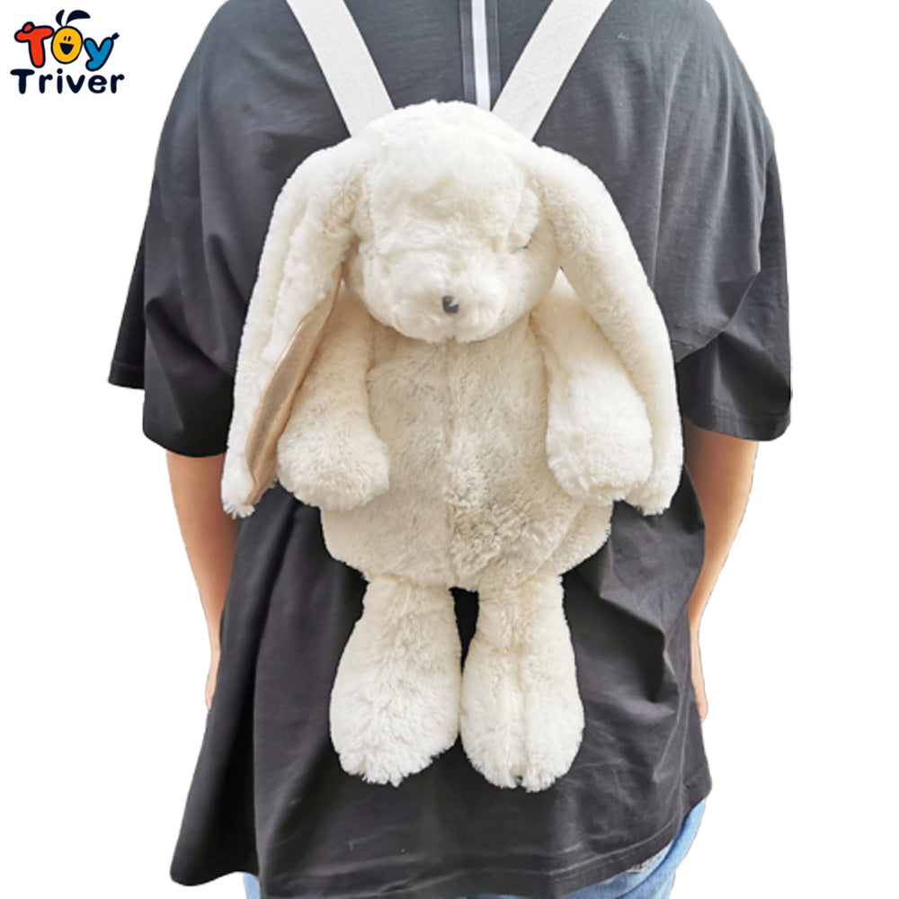 Cute Japanese White Rabbit Bunny Plush Backpack - ToylandEU