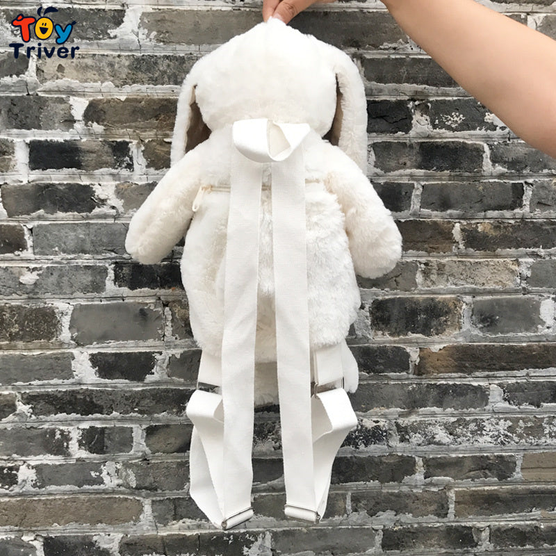 Cute Japanese White Rabbit Bunny Plush Backpack - ToylandEU