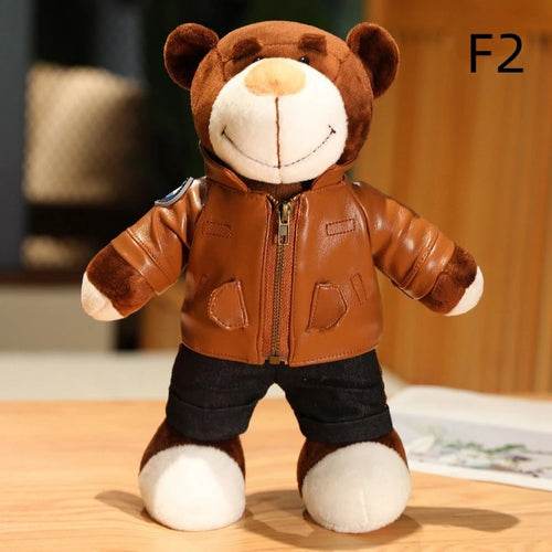 Kawaii Motorcycle Decor: 16cm Helmet & 30cm Teddy Bear Plush Set - ToylandEU
