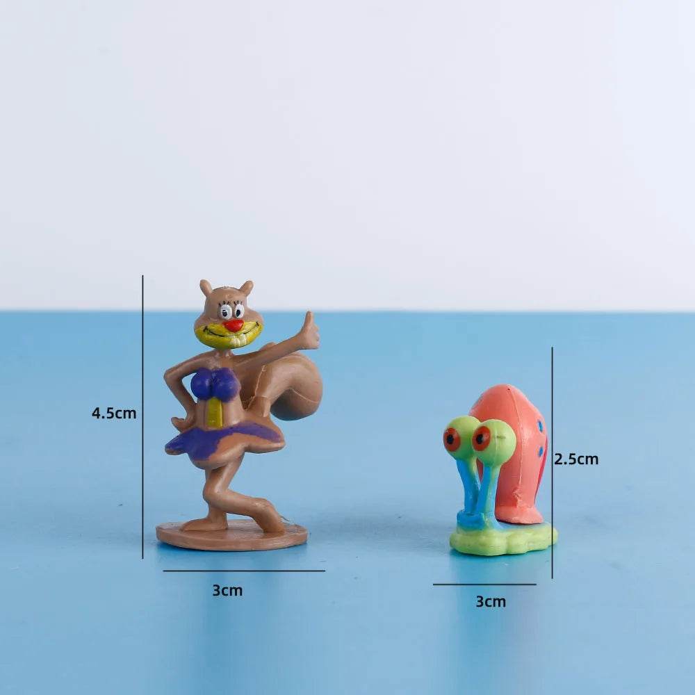 Kawaii Patrick Star PVC Action Figures 6 Piece Set For Kids - ToylandEU