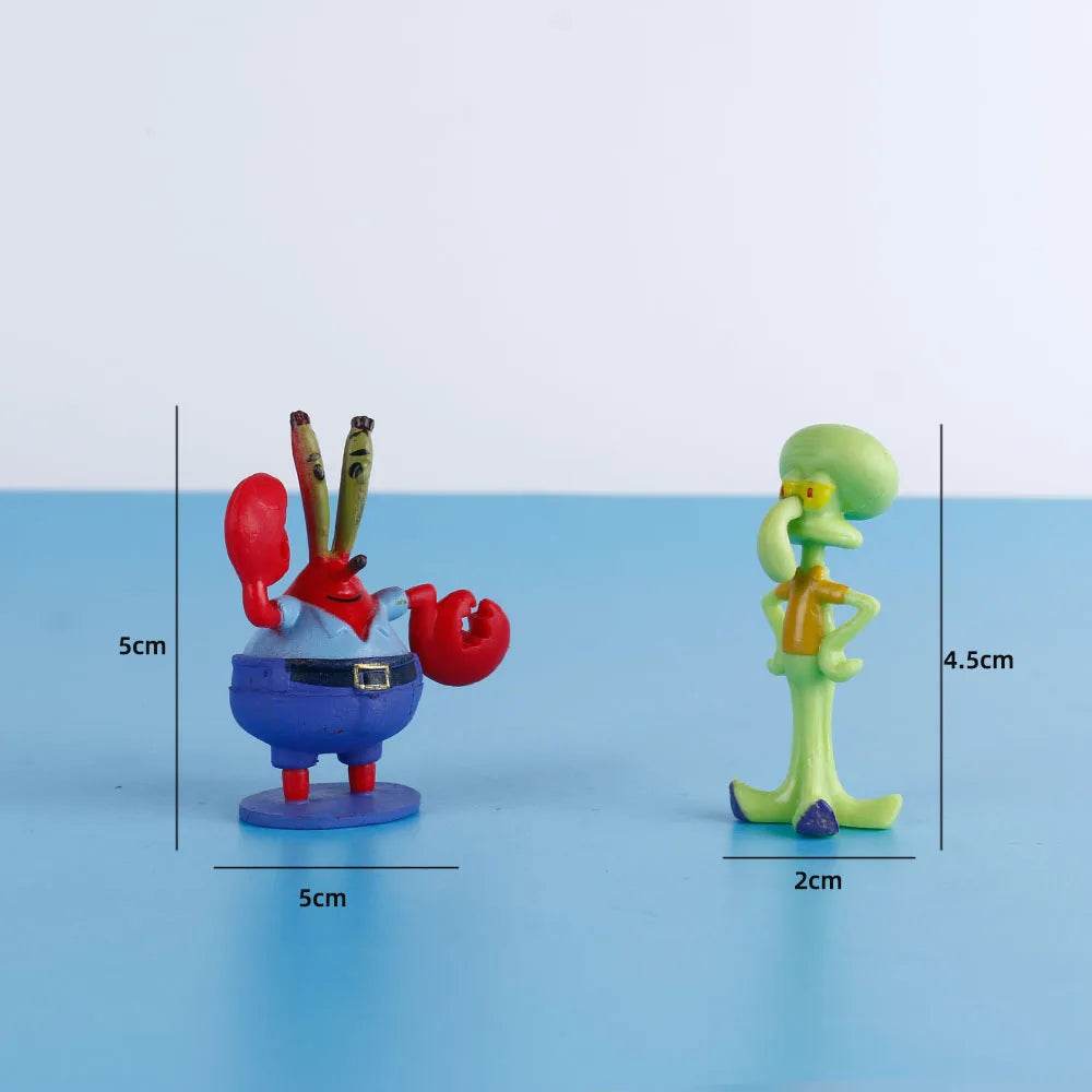 Kawaii Patrick Star PVC Action Figures 6 Piece Set For Kids - ToylandEU