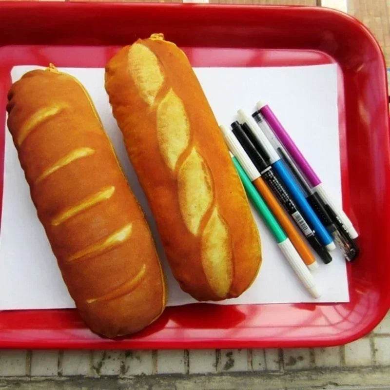 Kawaii Pencil Case Bread Shape Large Capacity For Students - ToylandEU