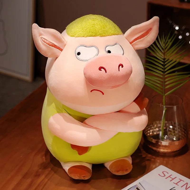 Kawaii Pig Plush Toy Arrogant Cartoon Pillow For Children - ToylandEU