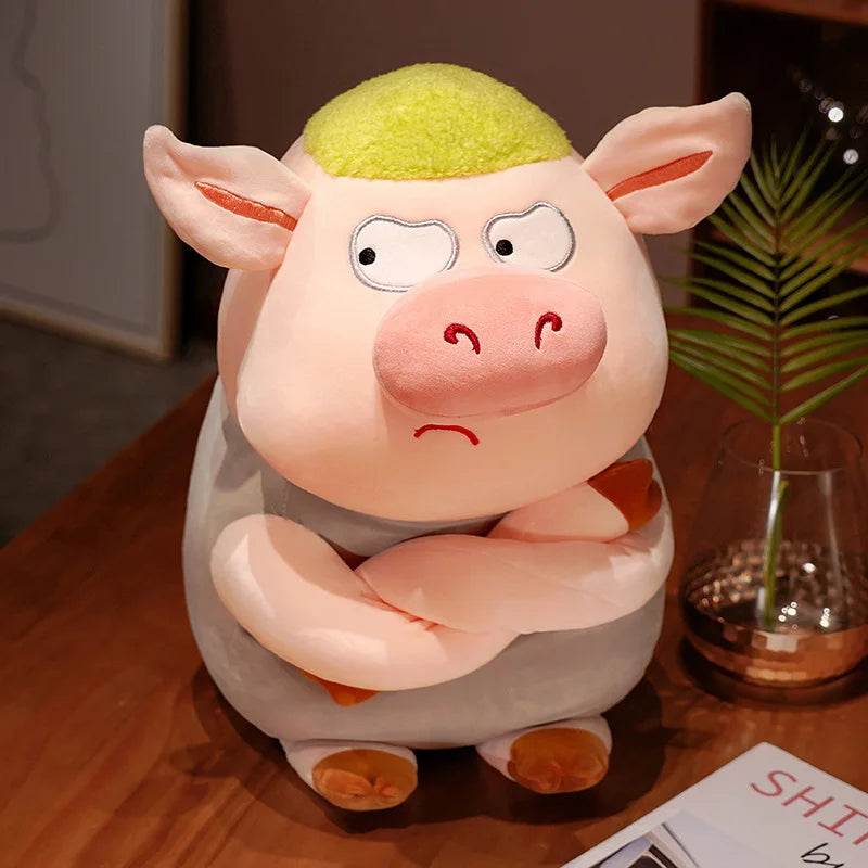 Kawaii Pig Plush Toy Arrogant Cartoon Pillow For Children - ToylandEU