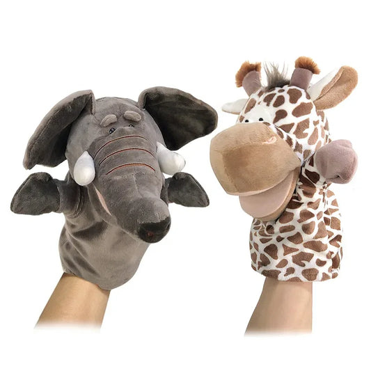 Kawaii Plush Animal Hand Puppet Set for Kids Educational Stories - ToylandEU