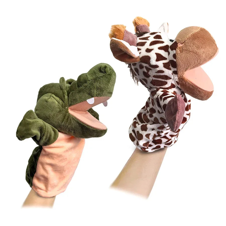 Kawaii Plush Animal Hand Puppet Set for Kids Educational Stories - ToylandEU