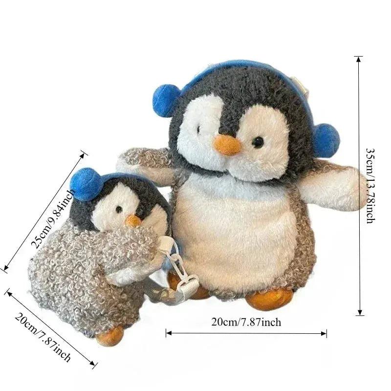  Kawaii Plush Backpacks With Anime Penguin Headphones -  ToylandEU™