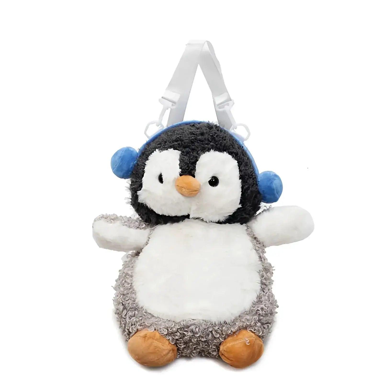  Kawaii Plush Backpacks With Anime Penguin Headphones -  ToylandEU™