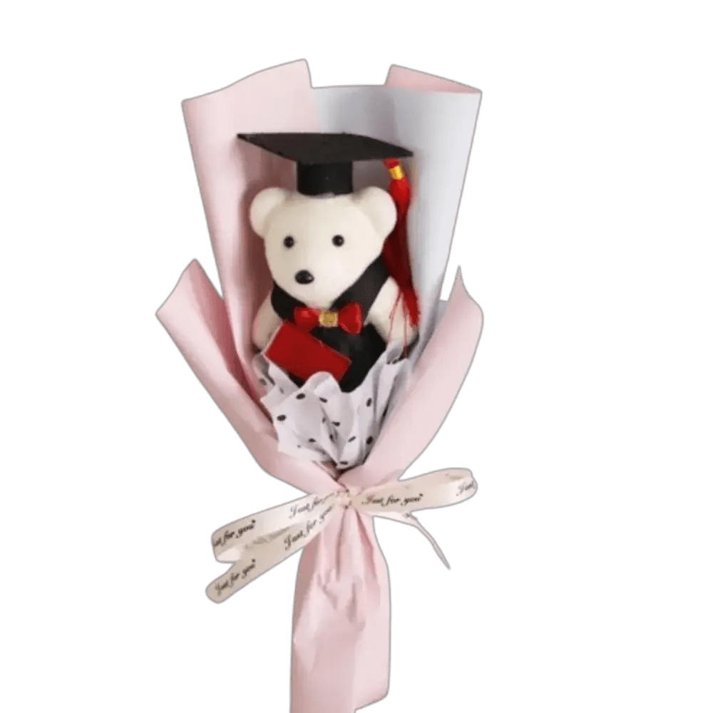 Kawaii Plush Bear Bouquet 30cm For Graduation Gift - ToylandEU