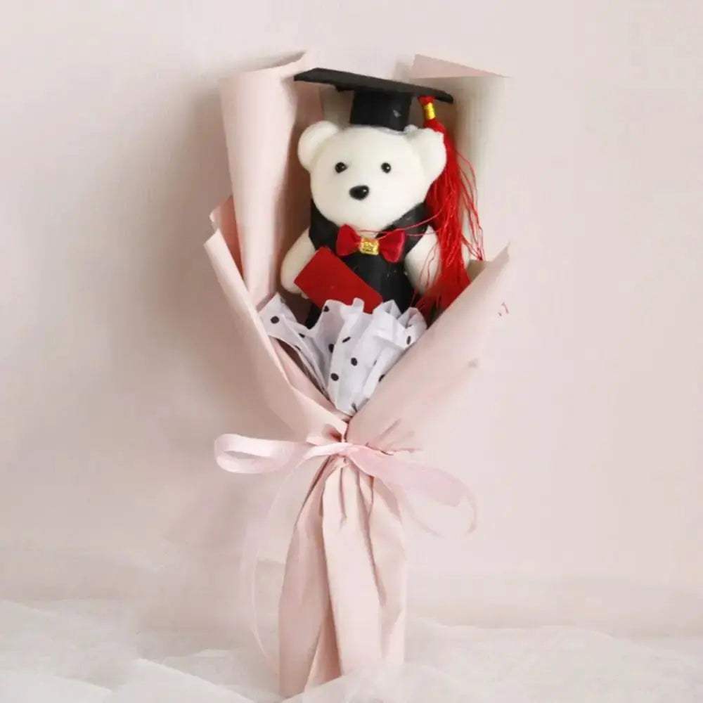 Kawaii Plush Bear Bouquet 30cm For Graduation Gift - ToylandEU