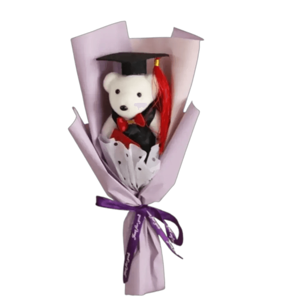 Kawaii Plush Bear Bouquet 30cm For Graduation Gift - ToylandEU