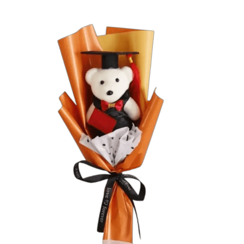 Kawaii Plush Bear Bouquet 30cm For Graduation Gift - ToylandEU