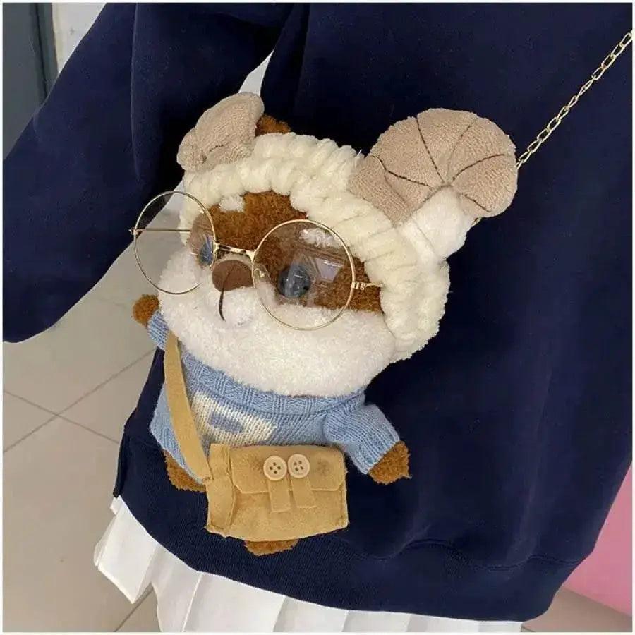  Kawaii Plush Dog Backpack for Girls - Cute Stuffed Animal Bag with  -  ToylandEU™