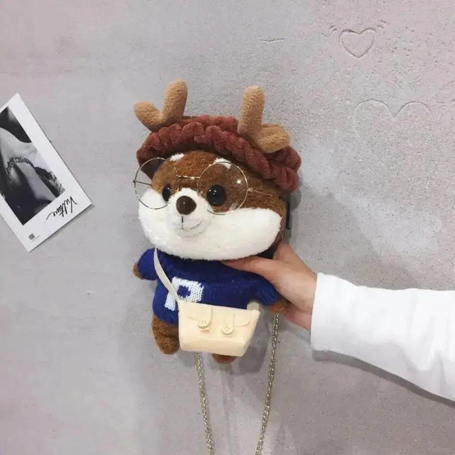  Kawaii Plush Dog Backpack for Girls - Cute Stuffed Animal Bag with  -  ToylandEU™