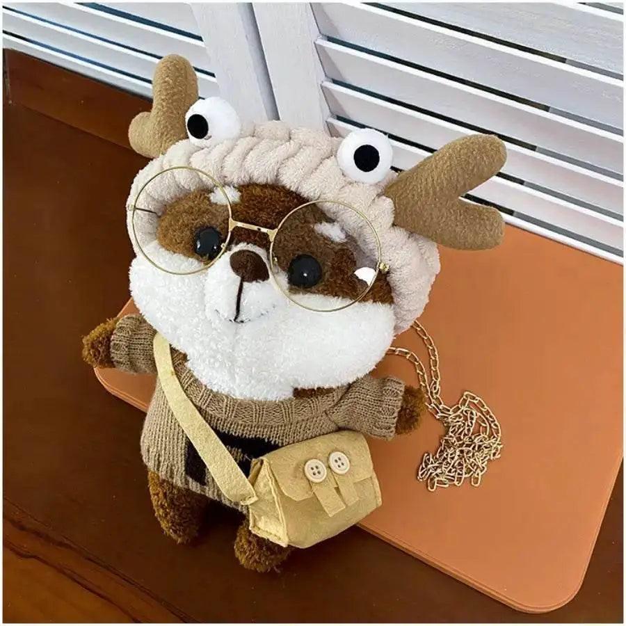  Kawaii Plush Dog Backpack for Girls - Cute Stuffed Animal Bag with  -  ToylandEU™