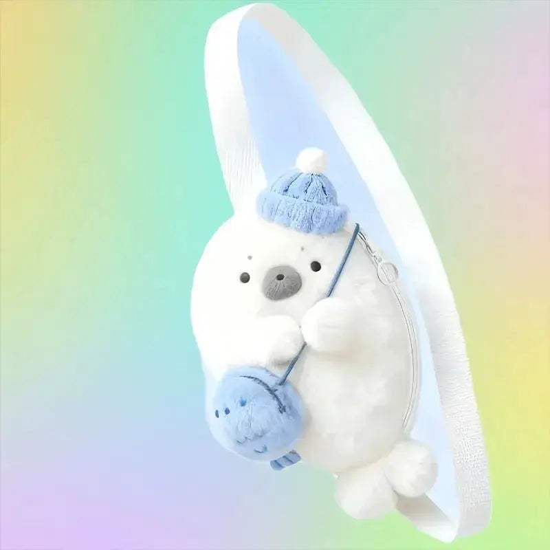 Kawaii Plush Seal Backpack With Soft Comfort Strap - ToylandEU