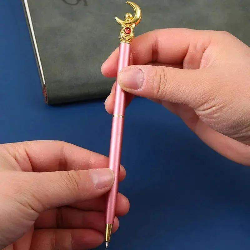 Kawaii Sailor Moon Ballpoint Pen, Black Office Pen Stationery Supplies School Student Gifts - ToylandEU