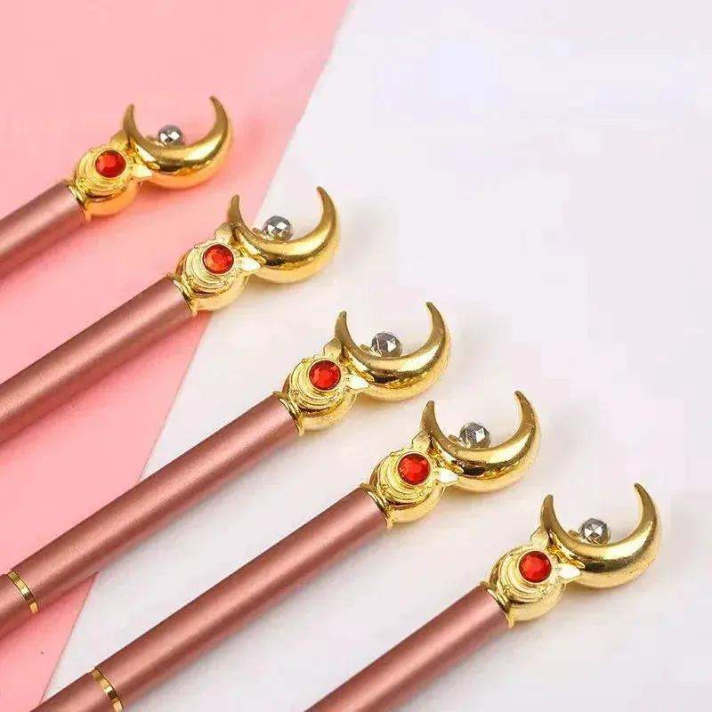 Kawaii Sailor Moon Ballpoint Pen, Black Office Pen Stationery Supplies School Student Gifts - ToylandEU