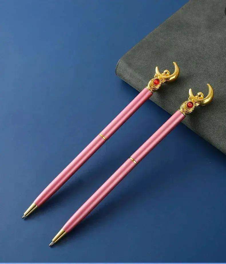 Kawaii Sailor Moon Ballpoint Pen, Black Office Pen Stationery Supplies School Student Gifts - ToylandEU