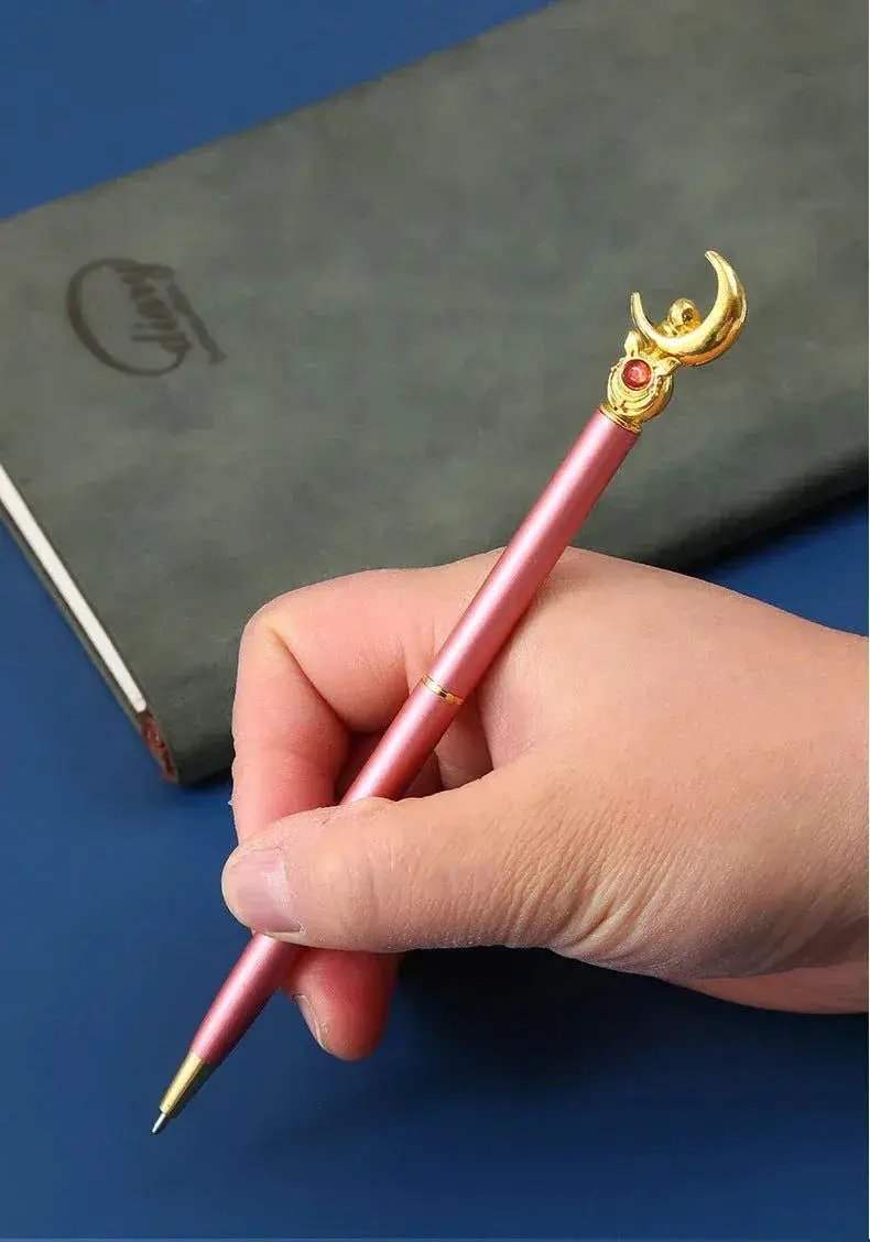 Kawaii Sailor Moon Ballpoint Pen, Black Office Pen Stationery Supplies School Student Gifts - ToylandEU