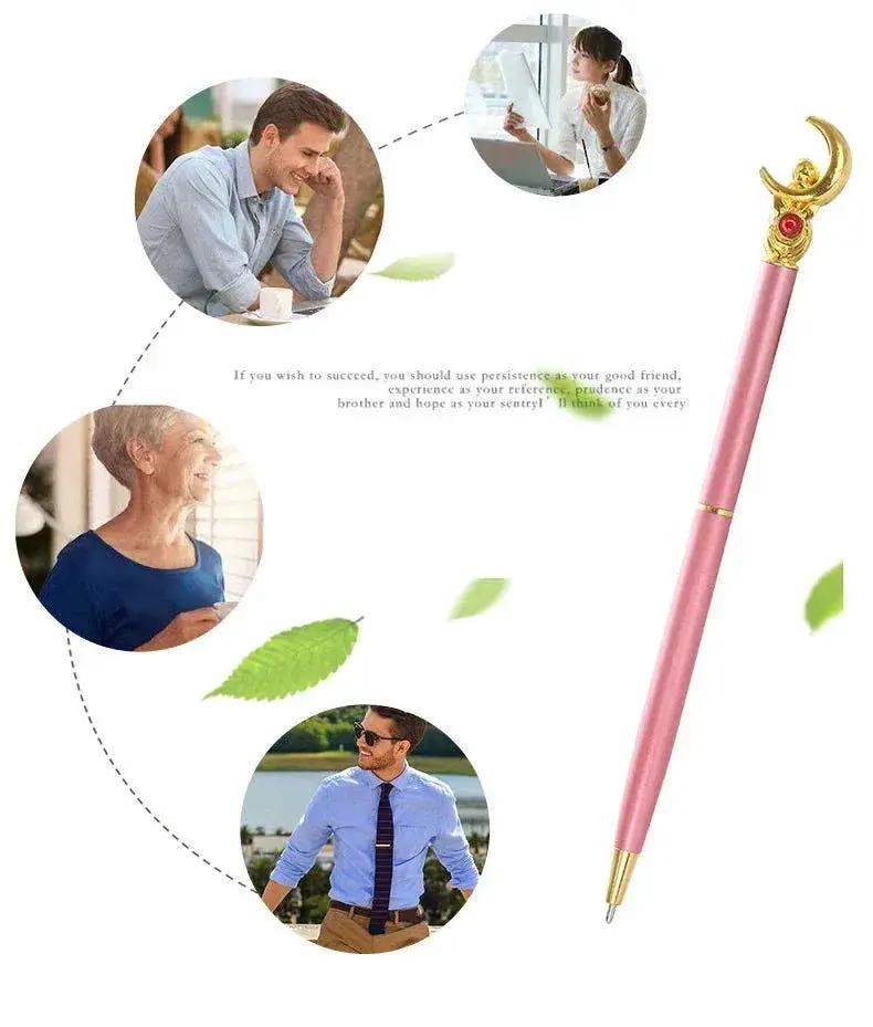 Kawaii Sailor Moon Ballpoint Pen, Black Office Pen Stationery Supplies School Student Gifts - ToylandEU
