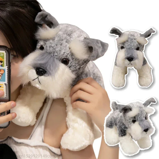 Kawaii Schnauzer Plush Toy Ultra Soft Stuffed Dog Gift - ToylandEU