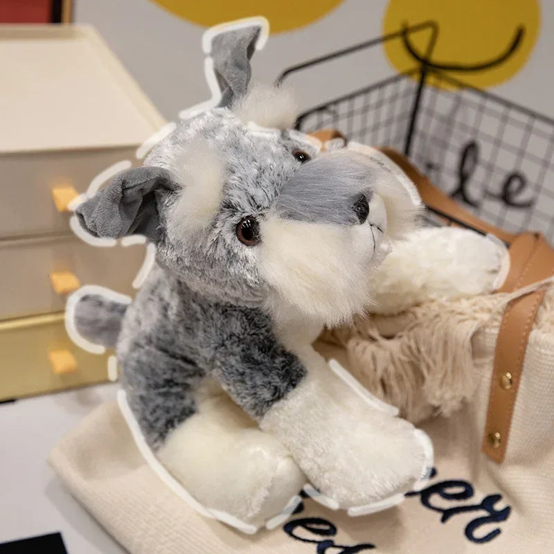 Kawaii Schnauzer Plush Toy Ultra Soft Stuffed Dog Gift - ToylandEU