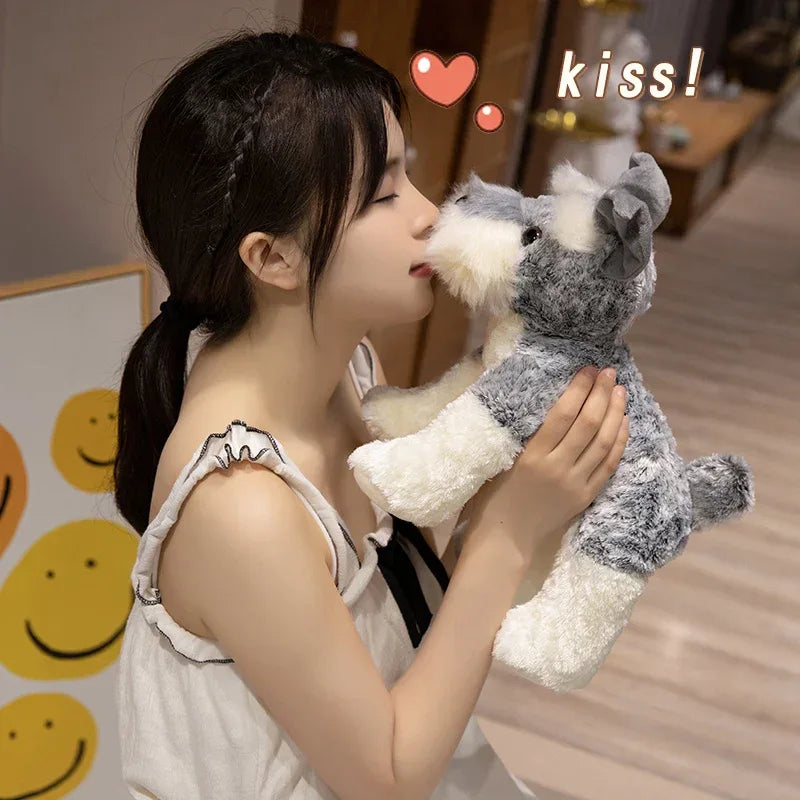 Kawaii Schnauzer Plush Toy Ultra Soft Stuffed Dog Gift - ToylandEU