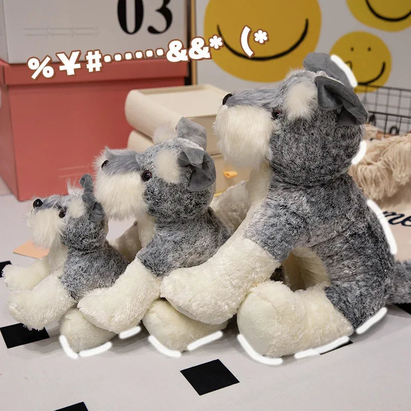 Kawaii Schnauzer Plush Toy Ultra Soft Stuffed Dog Gift - ToylandEU