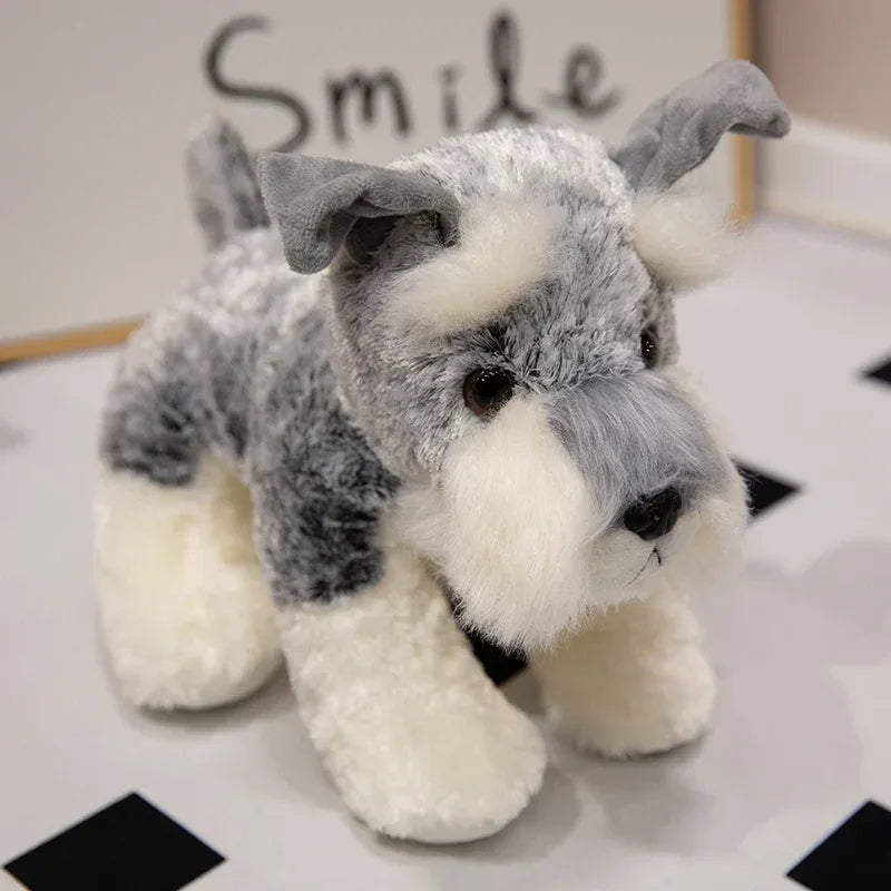 Kawaii Schnauzer Plush Toy Ultra Soft Stuffed Dog Gift - ToylandEU