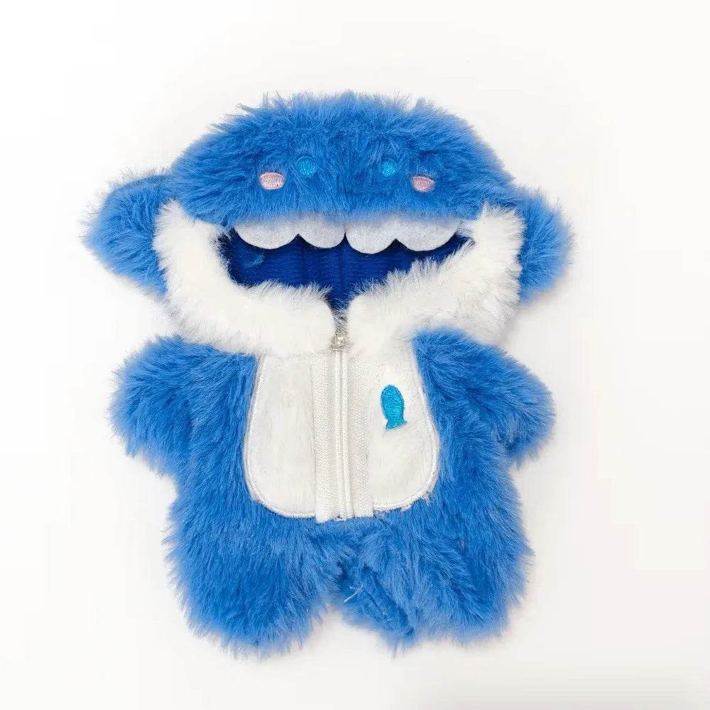 Kawaii Shark Onesie For Mini Doll Cute Plush Doll Outfit - ToylandEU