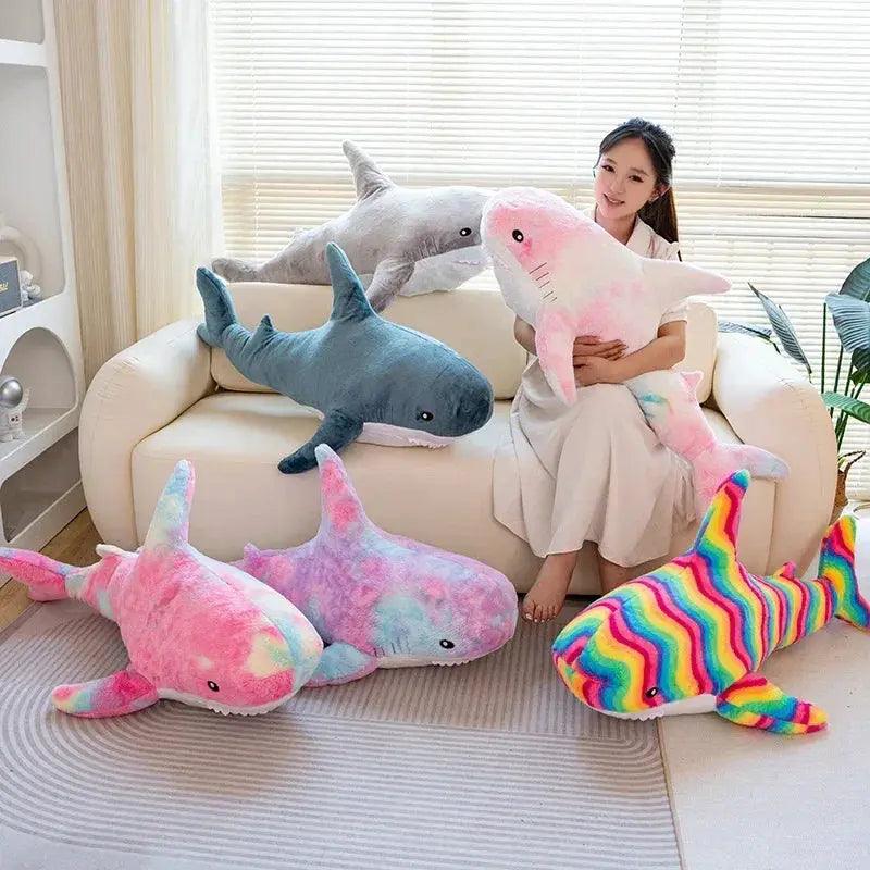  Kawaii Shark Plush Toy Large Cuddle Cushion Gift -  ToylandEU™