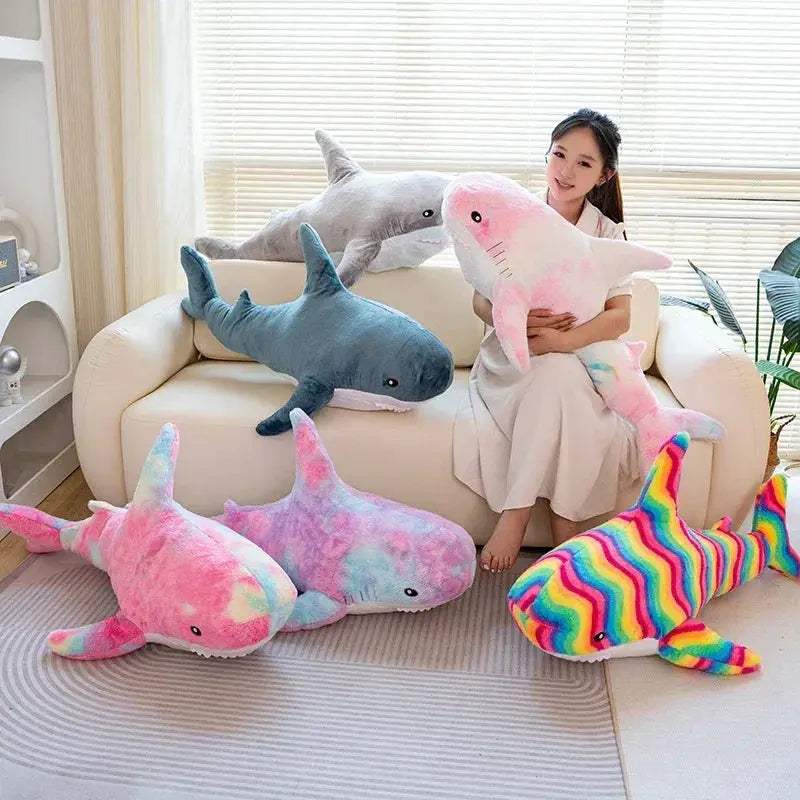 Kawaii Shark Plush Toy Large Size Giant Cuddle Cushion Gift - ToylandEU