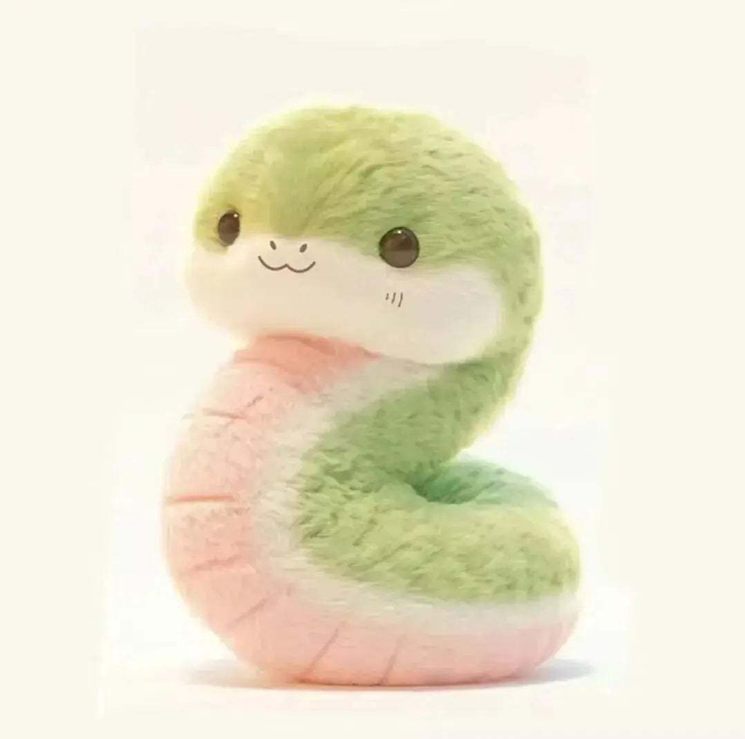 Kawaii Snake Plush Toy Soft Gift For Valentines Day Girlfriend - ToylandEU