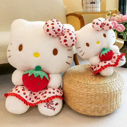  Kawaii Strawberry Kitty Plush Toy Premium Sleep Decor -  ToylandEU™