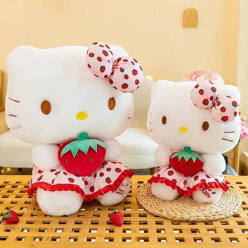  Kawaii Strawberry Kitty Plush Toy Premium Sleep Decor -  ToylandEU™