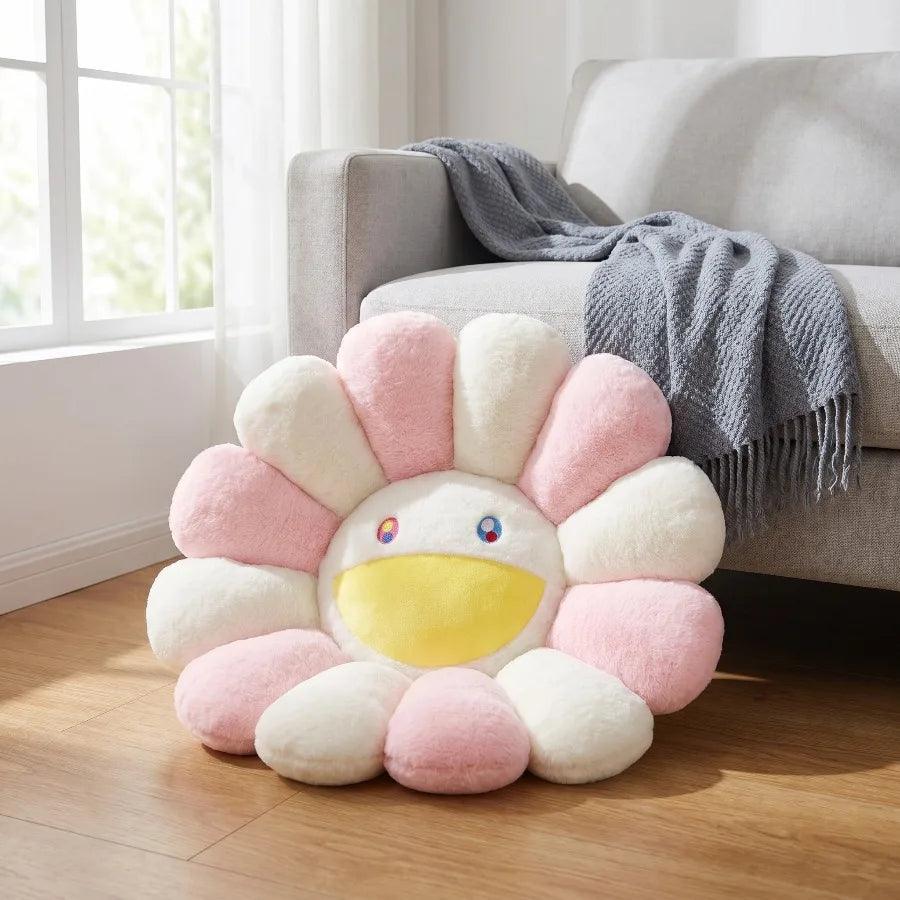  Kawaii Sunflower Cushion | Rainbow Design | Toylandeu™ 