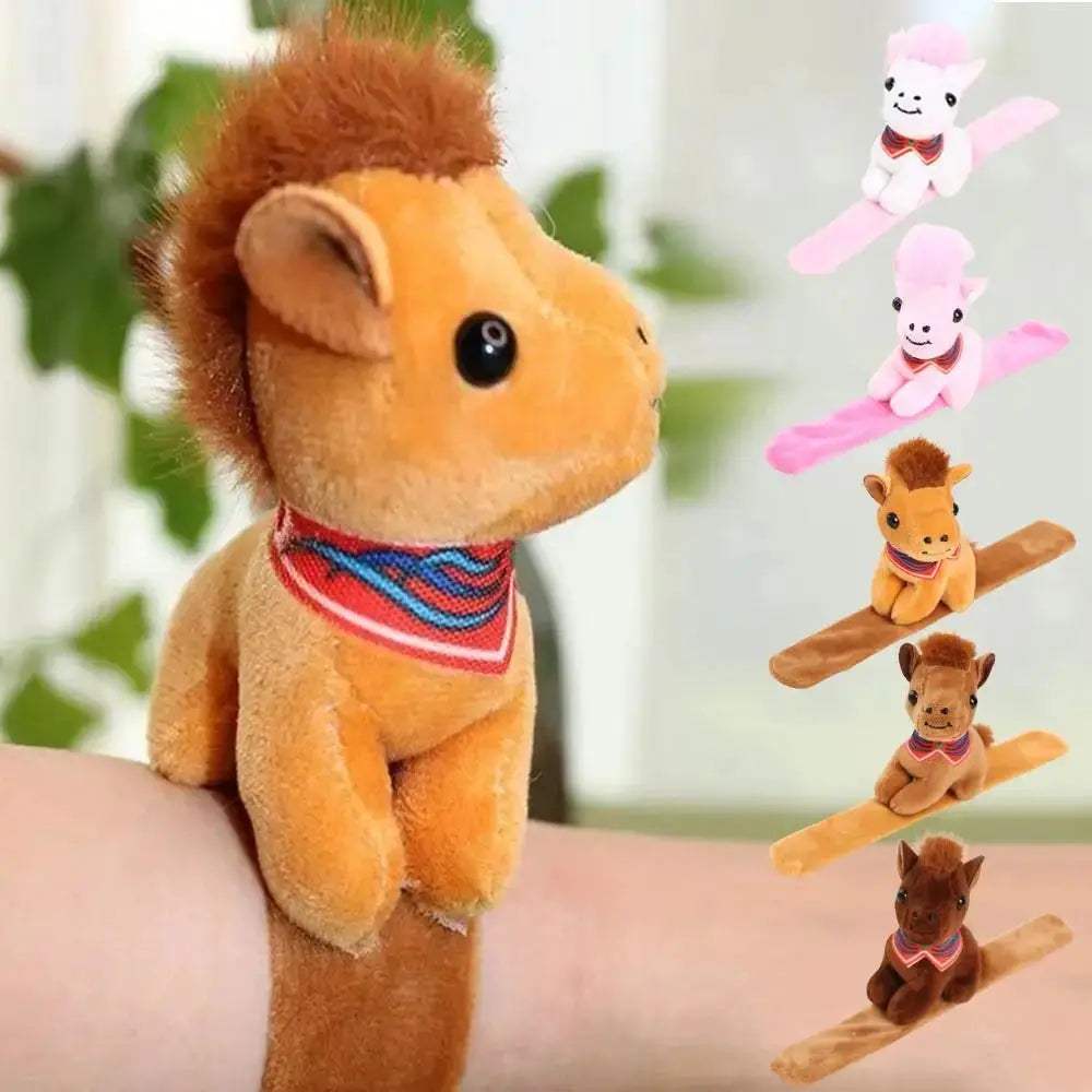 Kawaii Zodiac Horse Slap Bracelet Soft Cotton Wrist Band - ToylandEU