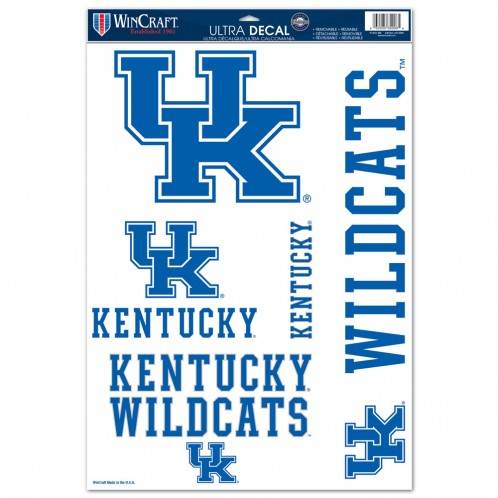 Kentucky Wildcats Decals 11x17 Multi Use 5 Piece Set - ToylandEU