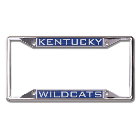 Kentucky Wildcats Inlaid License Plate Frame Chrome Plated - ToylandEU