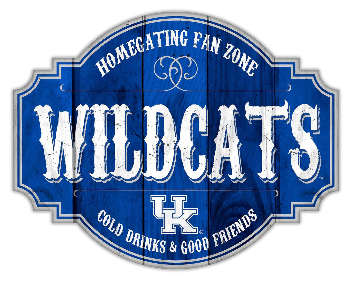 Kentucky Wildcats Wood Sign 12 Inch Homegating Tavern - ToylandEU