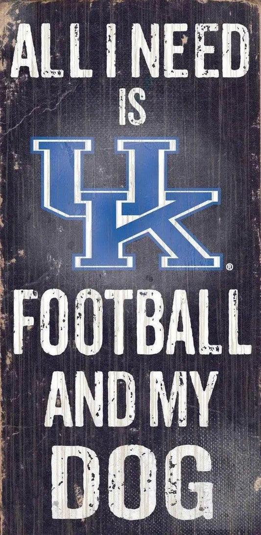  Kentucky Wildcats Wood Sign Football and Dog 6x12 Rope -  ToylandEU™