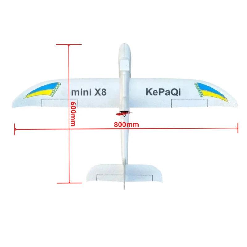 Kepakqi X8 Rc Plane | 6 Channel EPO Foam Glider | Toylandeu