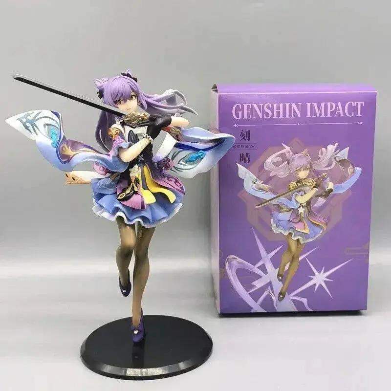 Keqing Figure, Sexy Kawaii Cute Genshin Impact Figurine, Anime Gifts 10 in - ToylandEU