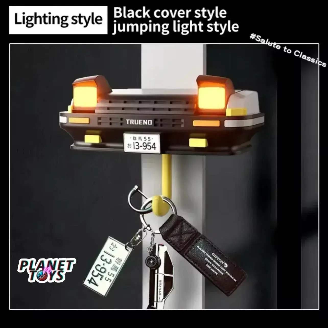 Durable Key Holder With Initial D Toyota AE86 Keychain - ToylandEU