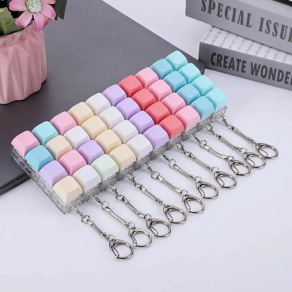  Keyboard Fidget Keychain 4 Keys LED Light Stress Relief Toy -  ToylandEU™
