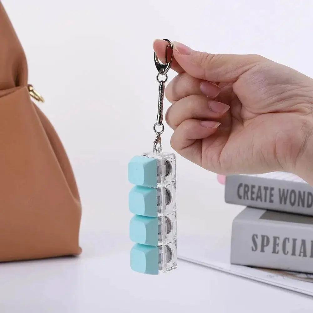  Keyboard Fidget Keychain 4 Keys LED Light Stress Relief Toy -  ToylandEU™